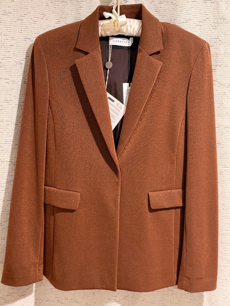 Brown Sparkle Tailored Women's Blazer